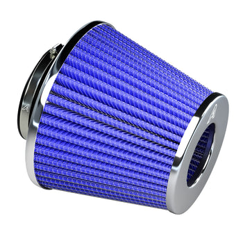 Twin Cone Air Filter - Blue  Auto Silicone Hoses   