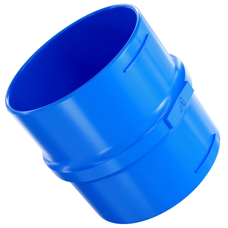 Plastic Inline Hose Connector &ndash; Blue
