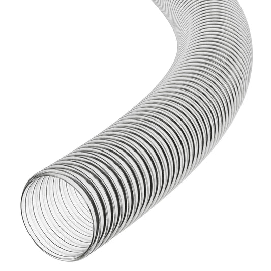 38mm ID Clear Corrugated PVC Reinforced Flexible Ducting Hoses UK