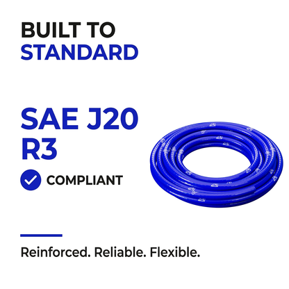 Continuous Silicone Hose - Blue - Built to SAE J20 R3