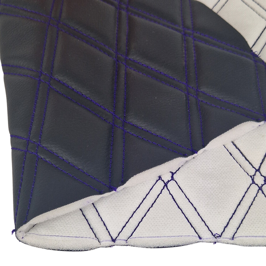 Quilted Faux Leather Double Stitch Diamond Fabric Fabric & Upholstery Pro Surface