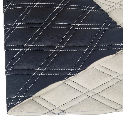 Quilted Faux Leather Double Stitch Diamond Fabric Fabric & Upholstery Pro Surface