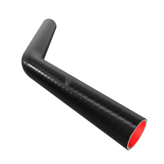 45 Degree Fuel & Oil Silicone Long Leg Elbow Motor Vehicle Engine Parts Auto Silicone Hoses 51mm Black 