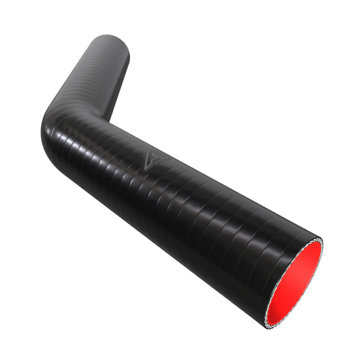 45 Degree Fuel & Oil Silicone Long Leg Elbow Motor Vehicle Engine Parts Auto Silicone Hoses 76mm Black 