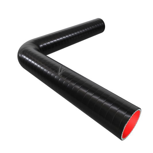 90 Degree Fuel & Oil Silicone Long Leg Elbow Motor Vehicle Engine Parts Auto Silicone Hoses 51mm Black 