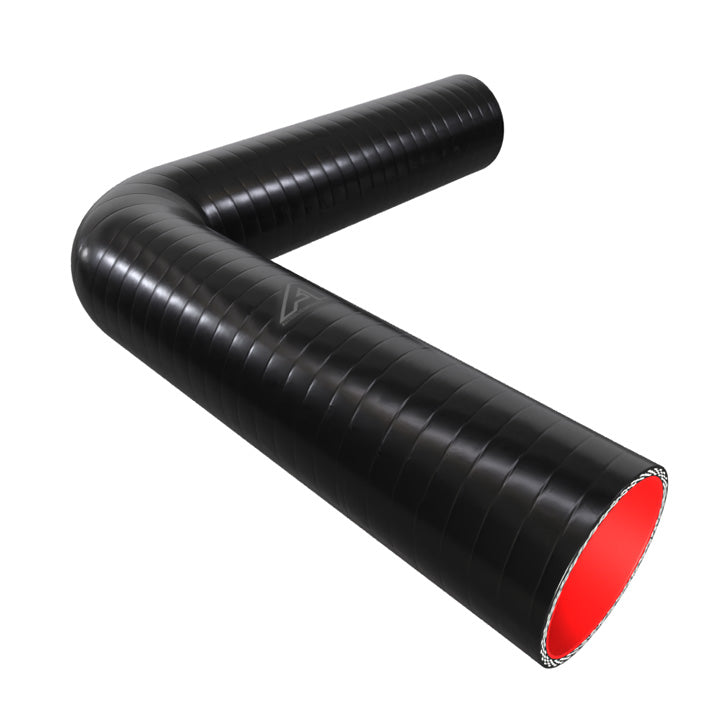 90 Degree Fuel & Oil Silicone Long Leg Elbow Motor Vehicle Engine Parts Auto Silicone Hoses 76mm Black 