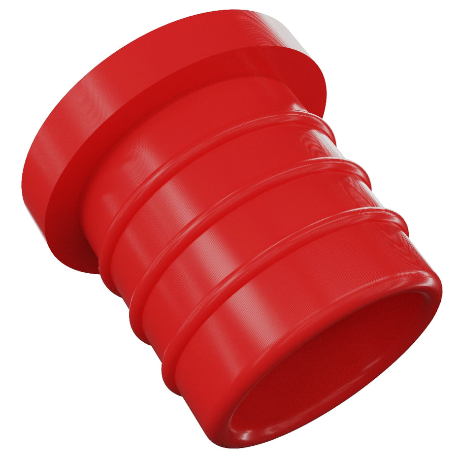 Plastic Hollow Blanking Hose Bung &ndash; Red