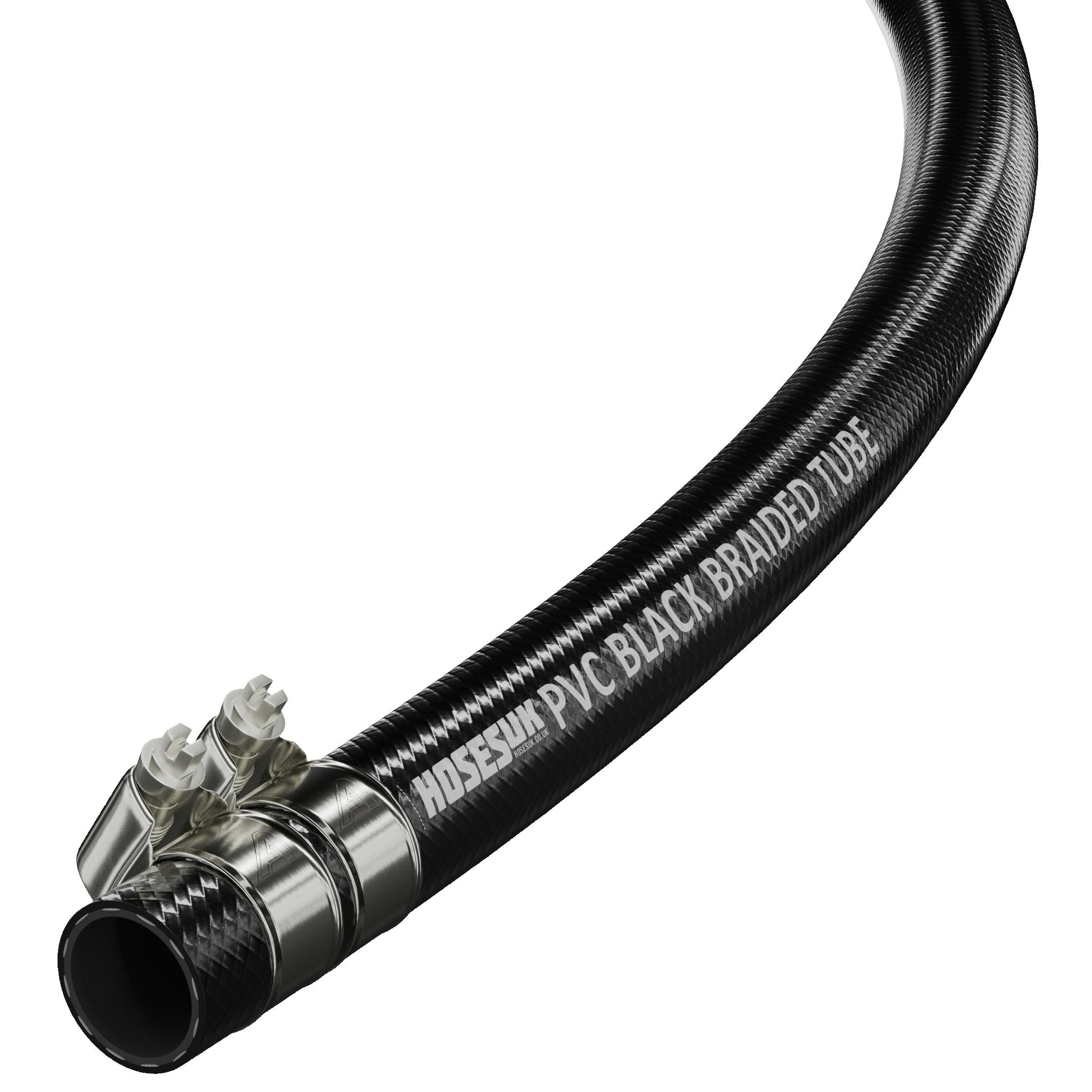 13mm ID PVC Reinforced Black Hose  Hoses UK   