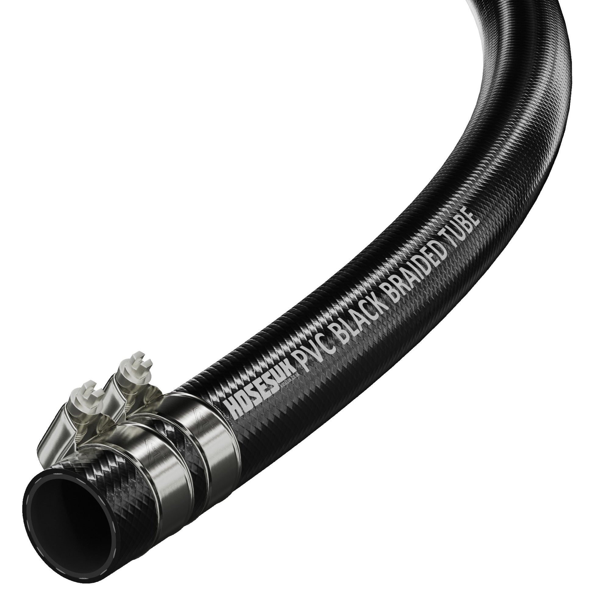 16mm ID PVC Reinforced Black Hose  Hoses UK   