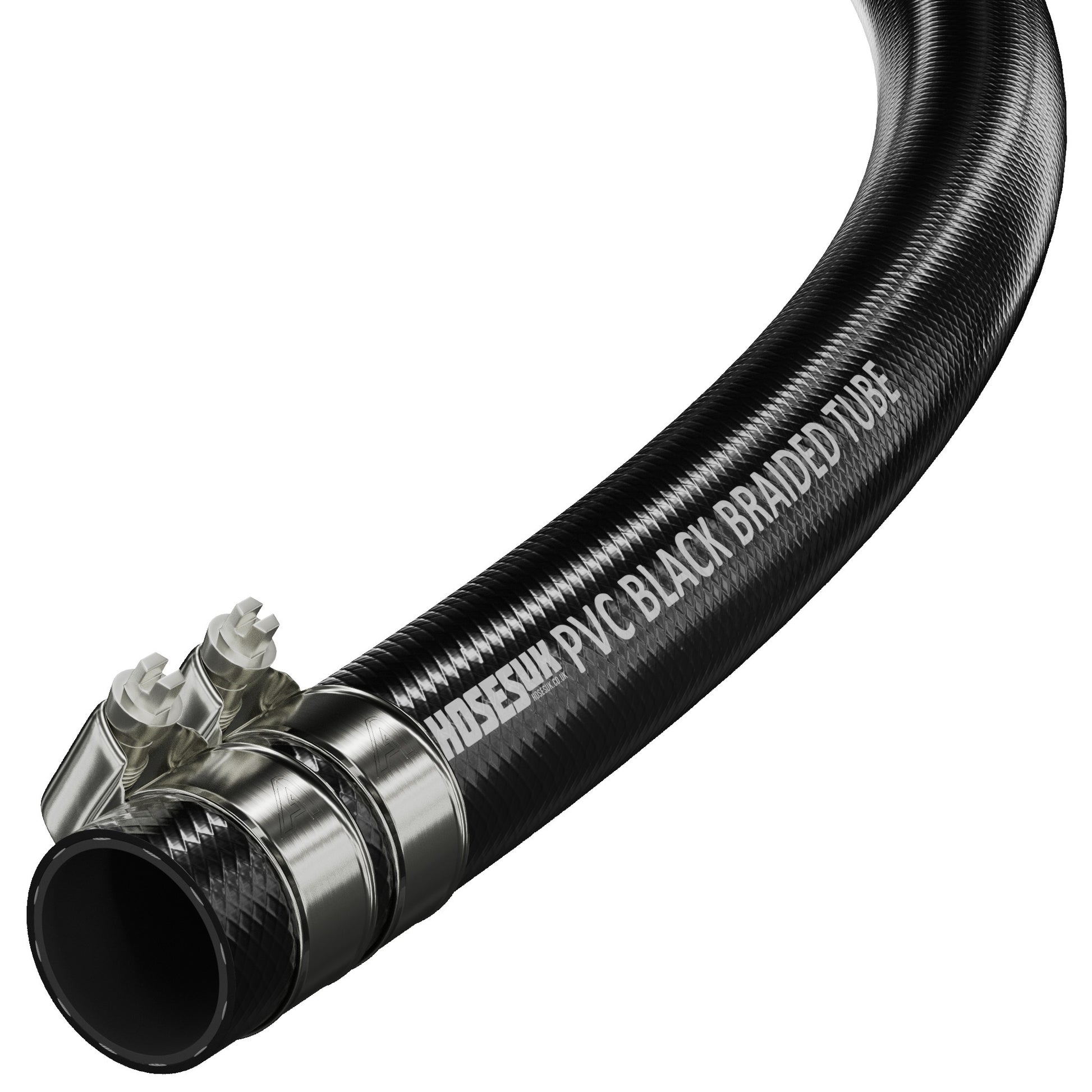 19mm ID PVC Reinforced Black Hose  Hoses UK   