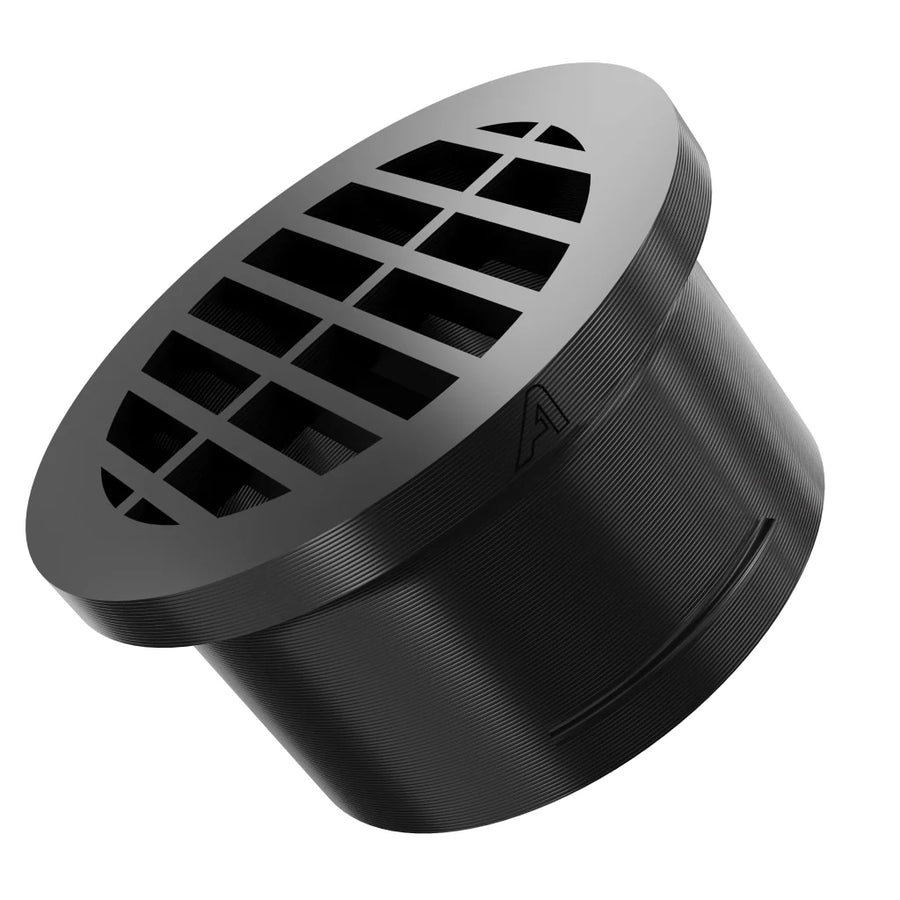 Plastic Round Ducting Vent &ndash; Black
