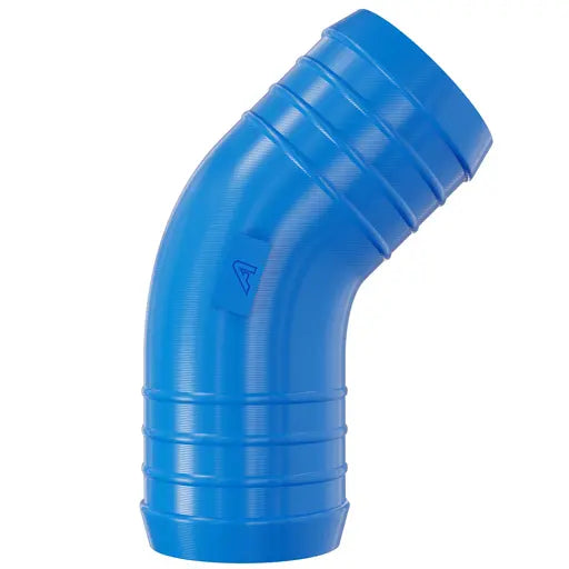 Blue Plastic Inline 45 Degree Elbow Barbed Hose Joiner Plastic Joiner Auto Silicone Hoses