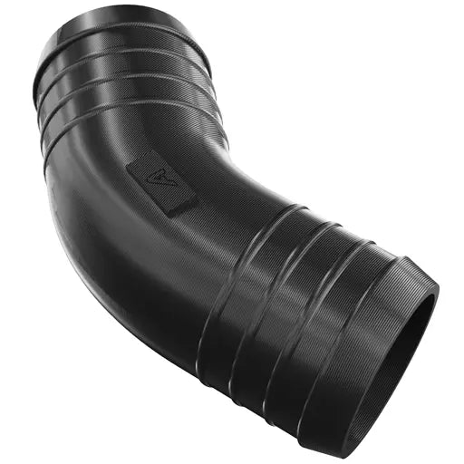 Plastic Hose Inline Barbed 45 Degree Elbow &ndash; Black