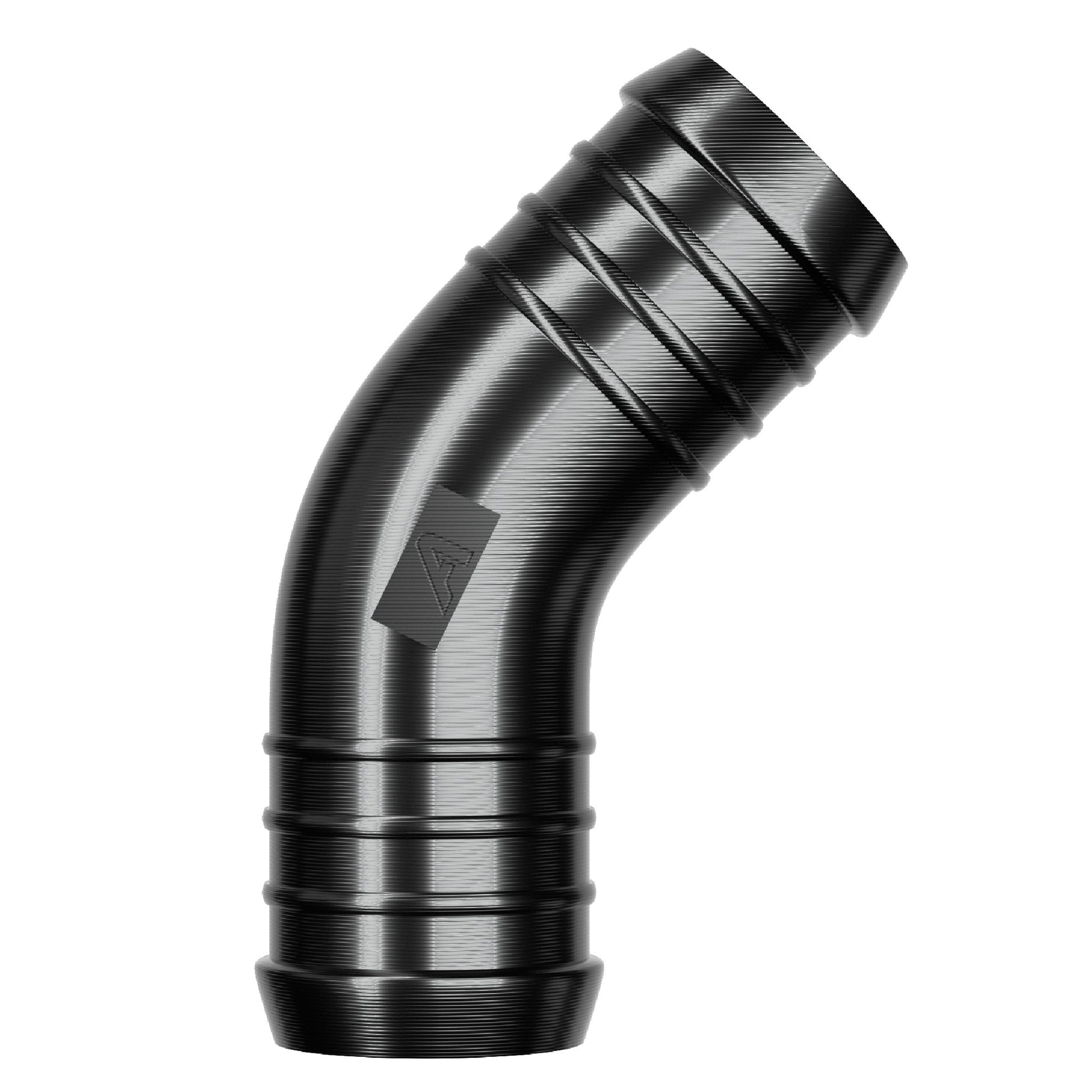 Plastic Hose Inline Barbed 45 Degree Elbow Auto Silicone Hoses 20mm Black