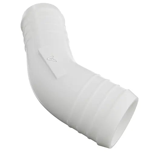 White Plastic 45 Degree Reducer Barbed Joiner Plastic Joiner Auto Silicone Hoses