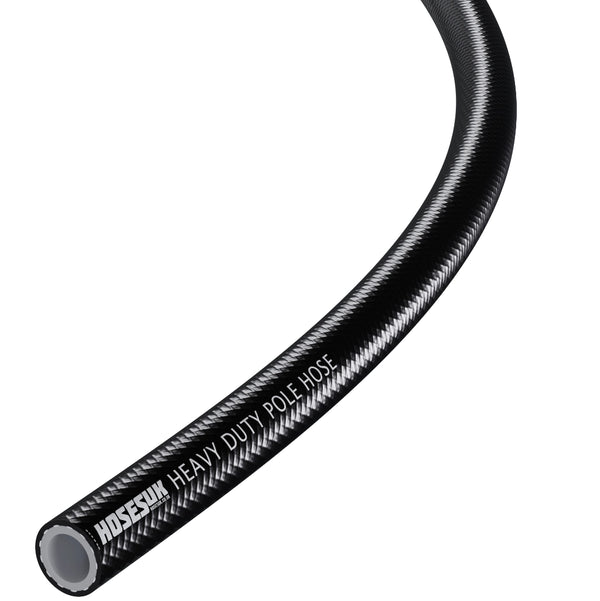 Heavy Duty High Visibility PVC Pole Hose PVC Hoses Hoses UK 6mm 1 Metre Black