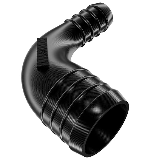 Black Plastic 90 Degree Reducer Barbed Joiner Plastic Joiner Auto Silicone Hoses