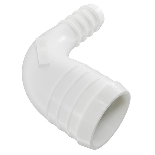 White Plastic 90 Degree Reducer Barbed Joiner Plastic Joiner Auto Silicone Hoses