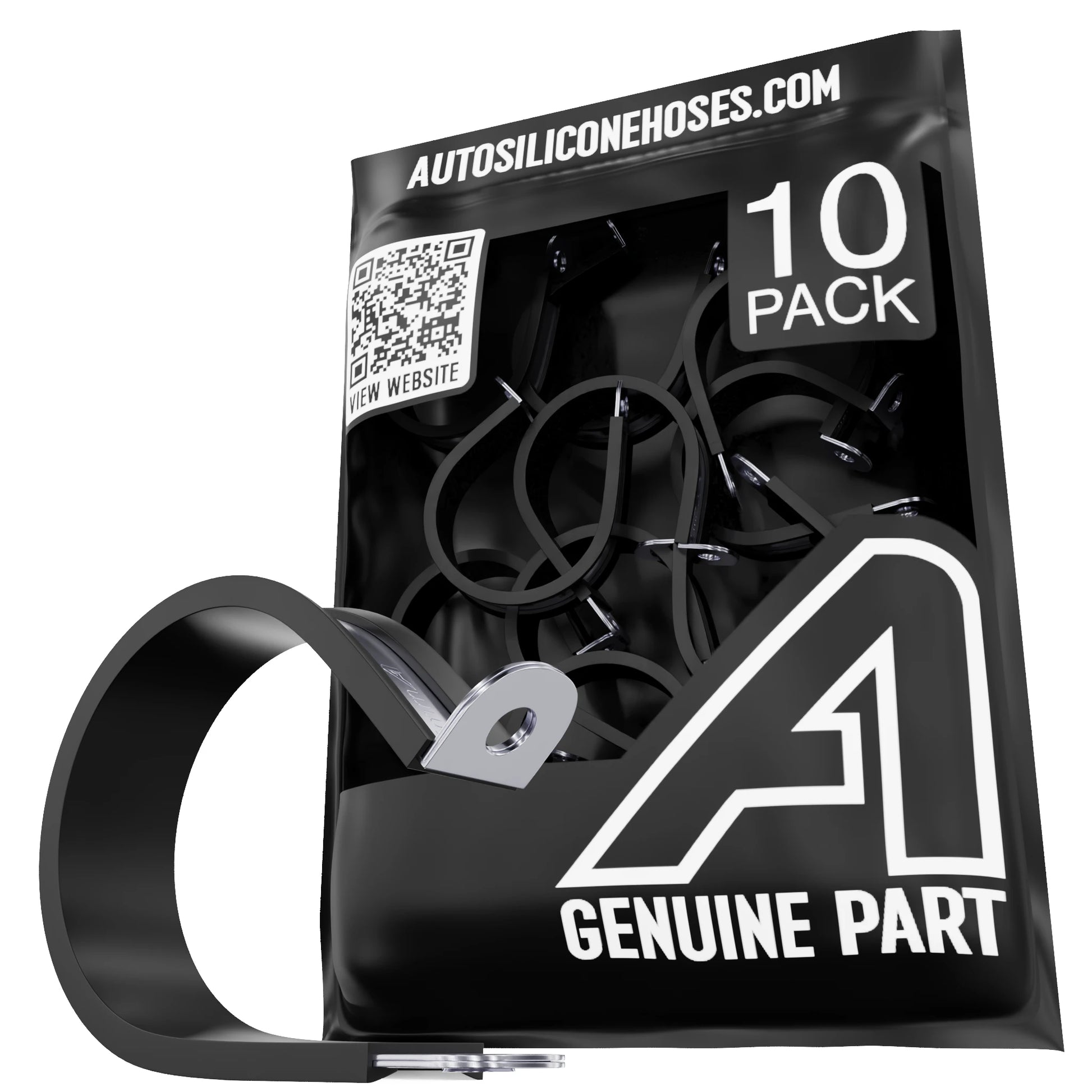 Rubber Lined P Clips - 10 Pack