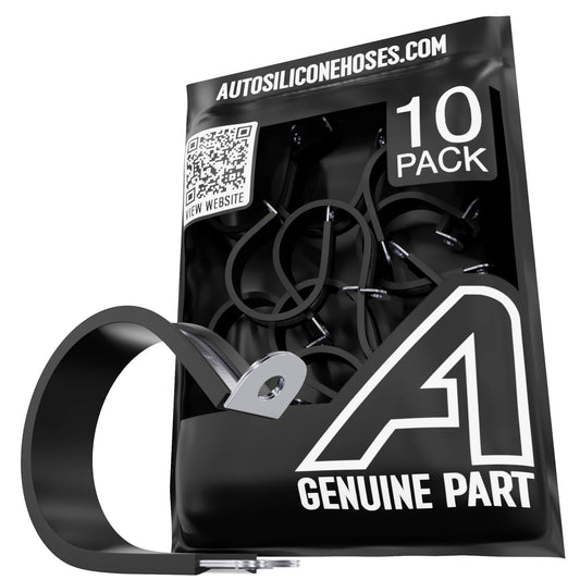Rubber Lined P Clips - 10 Pack Auto Silicone Hoses