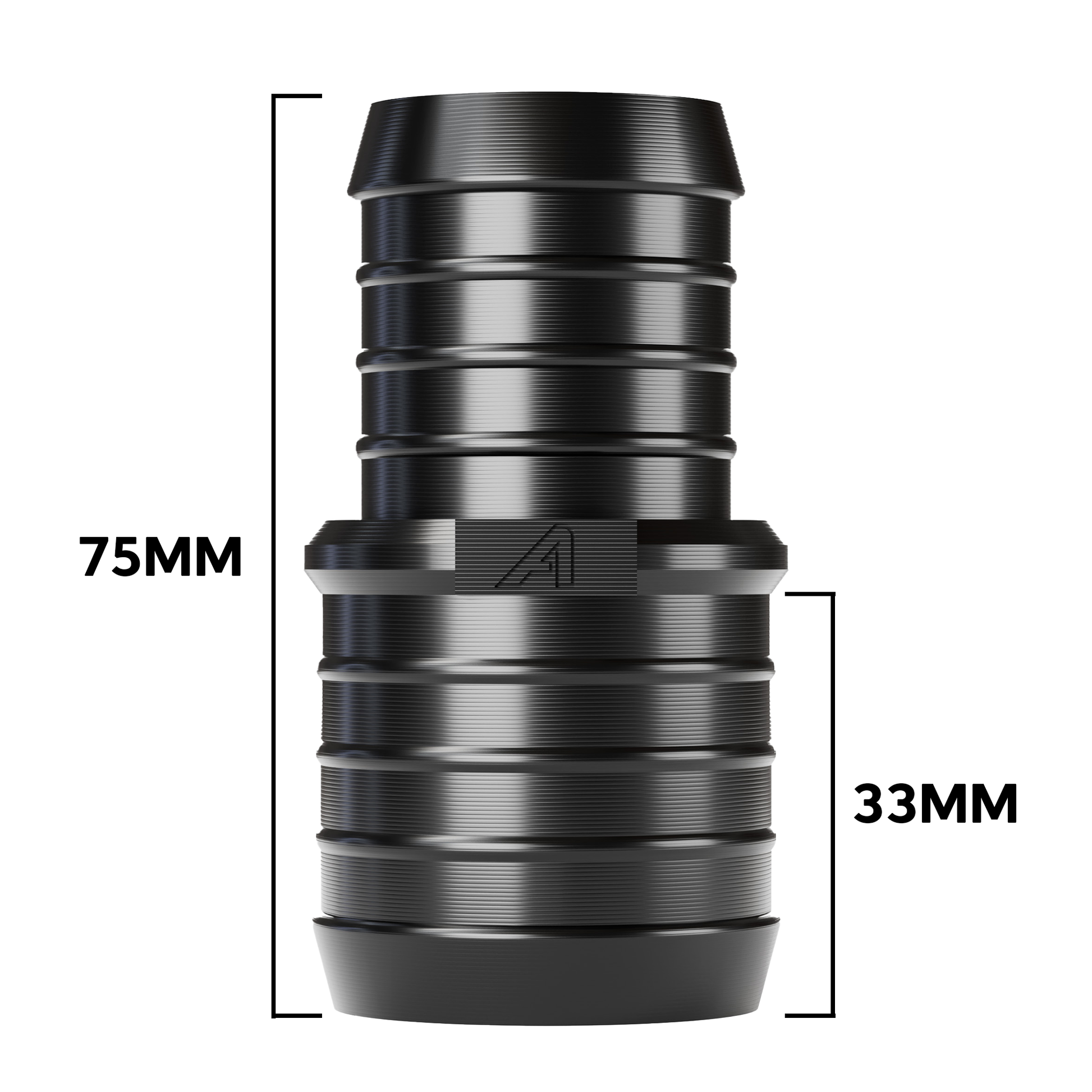 Black Plastic Hose Inline Straight Reducer Barbed Joiner Plastic Joiner Auto Silicone Hoses