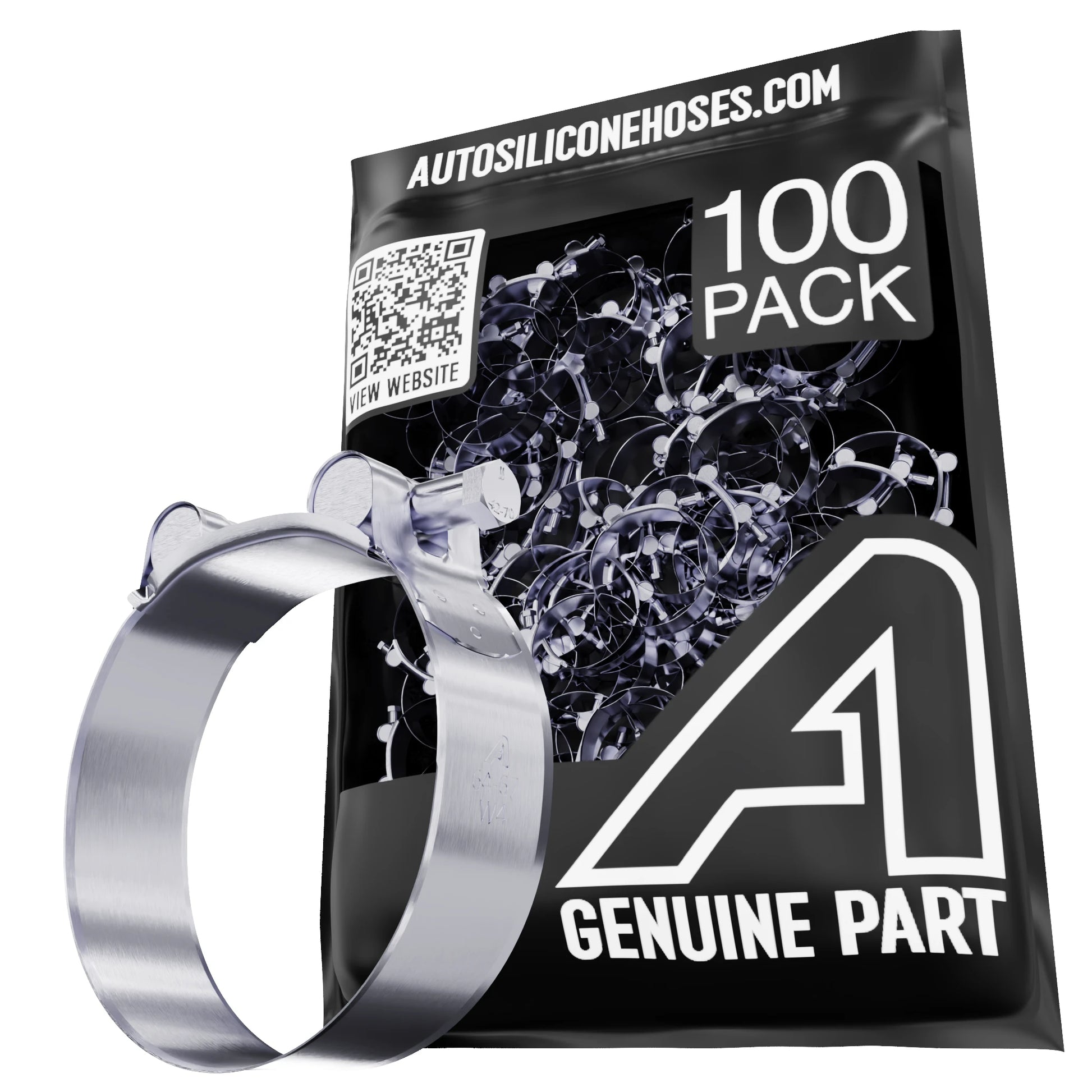 T Bolt Hose Clamp - 100 Pack Motor Vehicle Engine Parts Auto Silicone Hoses