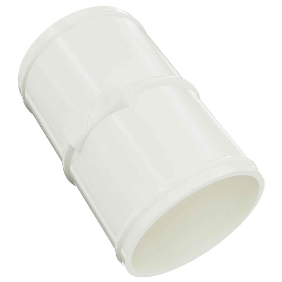 Male Connector / Coupler for PU Polyurethane Ducting &ndash; White