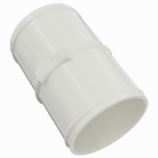 Male Connector / Coupler for PU Polyurethane Ducting Plastic Joiner Auto Silicone Hoses 50mm White