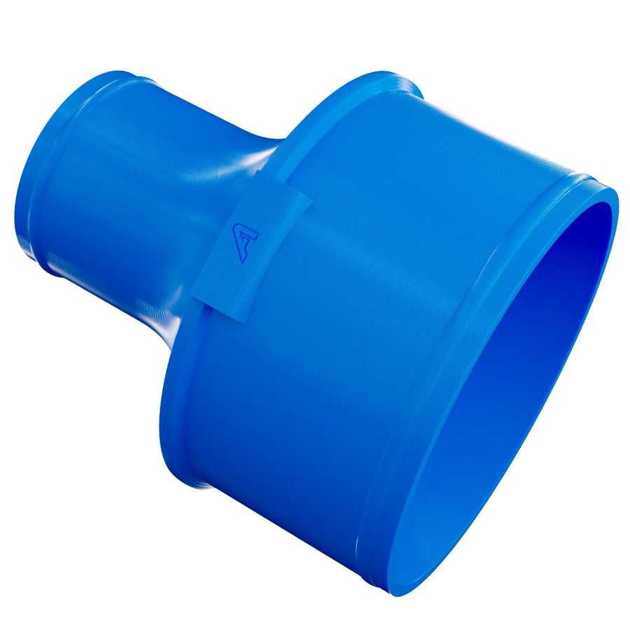 Reducing Male Connector for PU Polyurethane Ducting &ndash; Blue