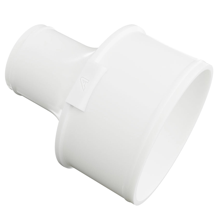 Reducing Male Connector for PU Polyurethane Ducting &ndash; White