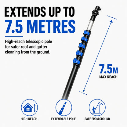 Roof Telescopic Cleaning Kit Gutter Cleaning Products Silicone Hose UK