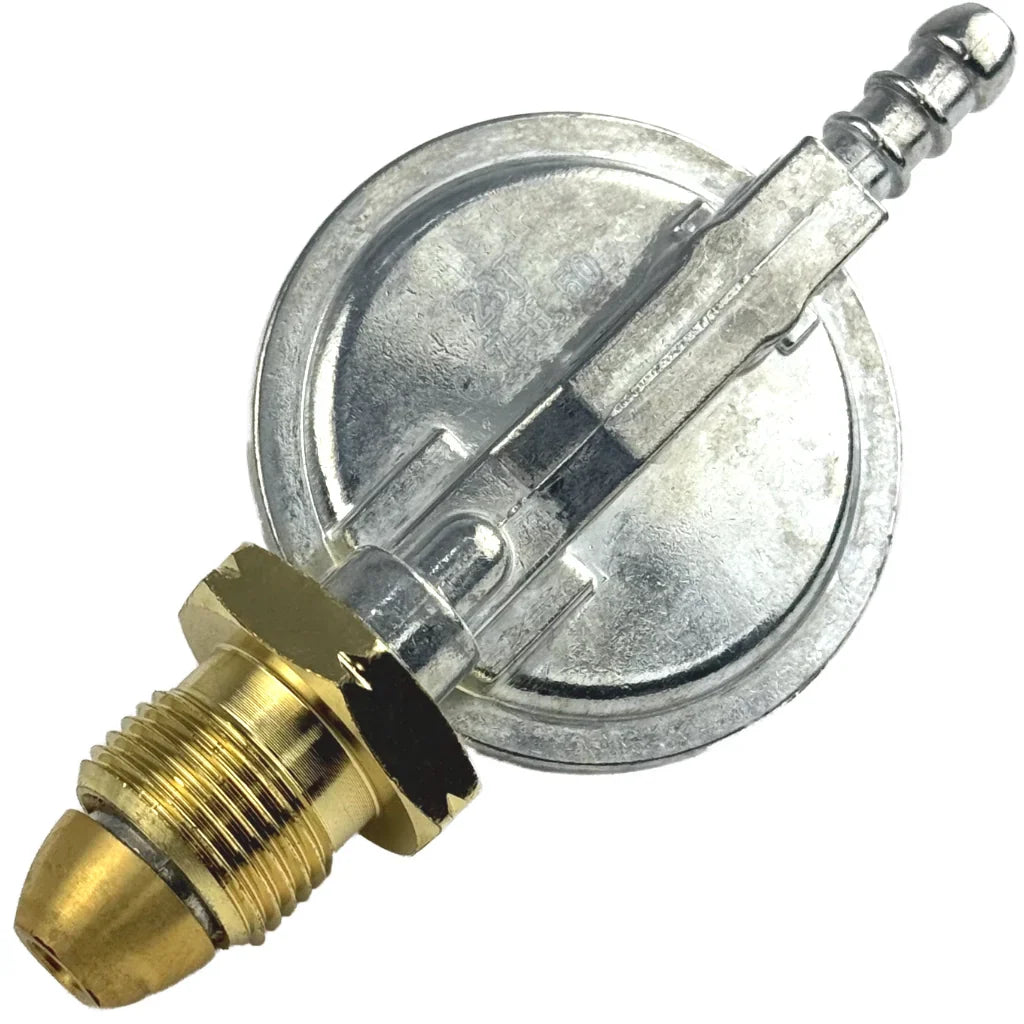 Propane Screw On Gas Regulator 37mbar With Hose Kit Gas Regulator Silicone Hose UK