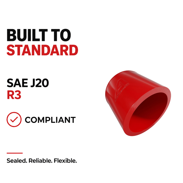 Silicone Rubber Caps - Red - Built to SAE J20 R3