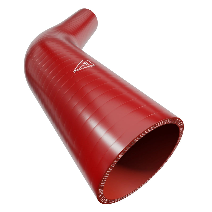 45 Degree Reducing Silicone Elbow Hose &ndash; Red