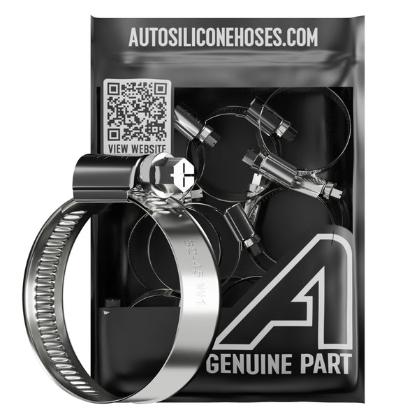 Assorted Worm Drive Hose Clips Auto Silicone Hoses W4 Stainless Steel 2 Of Each - 36 Clips