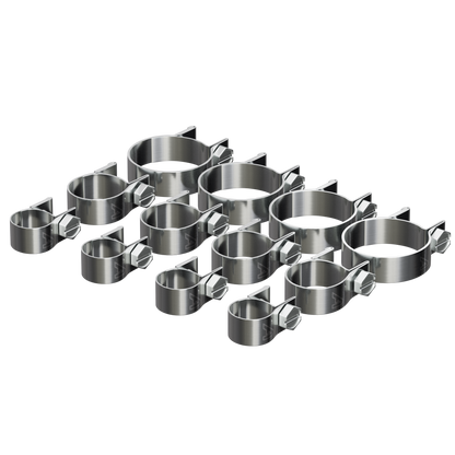 Mini Fuel Hose Clip - 10 Pack Clips & Clamps Auto Silicone Hoses