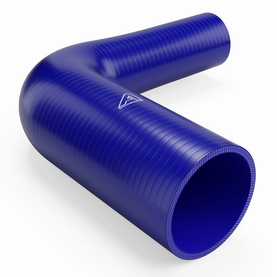 90 Degree Reducing Silicone Elbow Hose &ndash; Blue