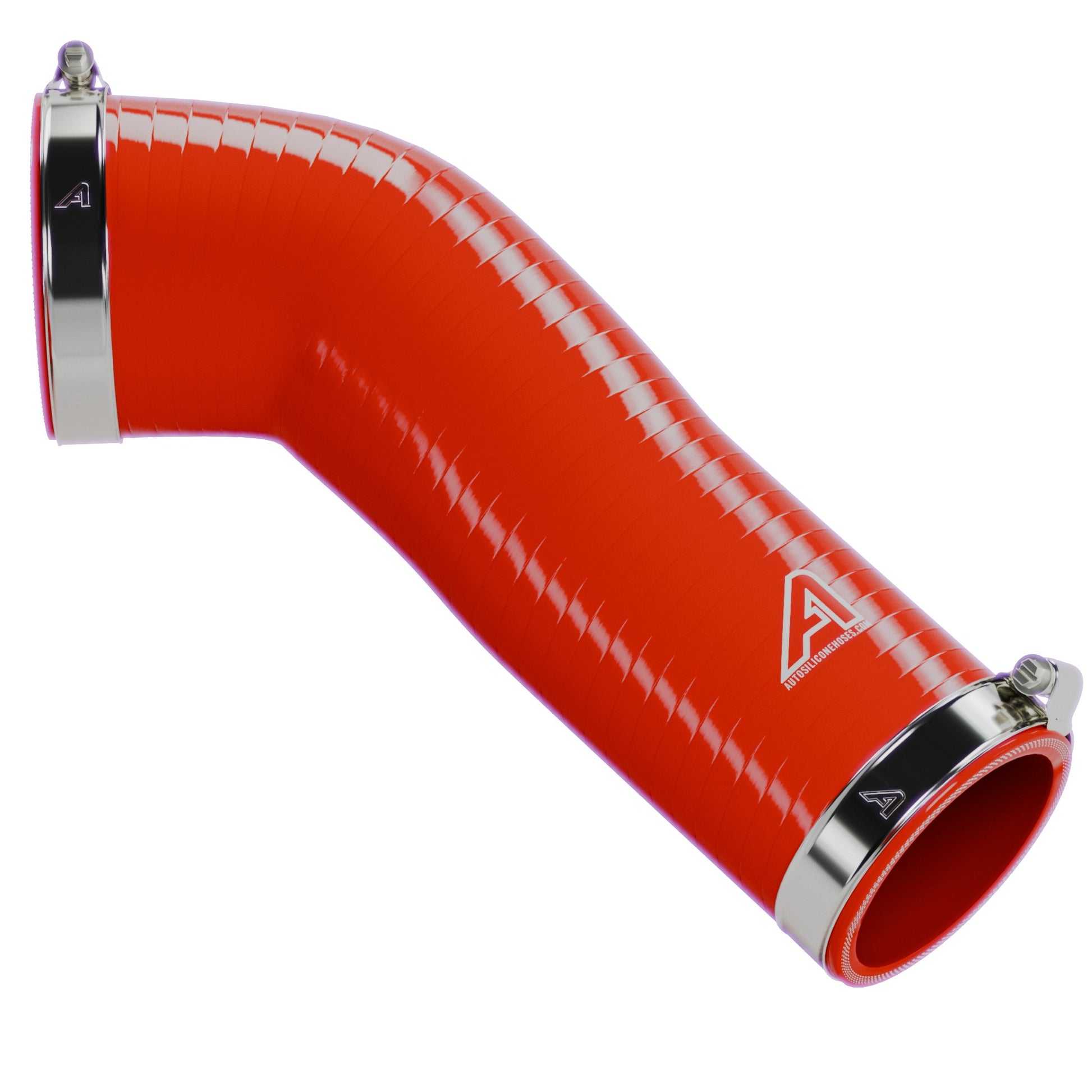 VOLVO XC90 XC70 S60 V70 Resonator Turbo Boost Charger Intake Pipe  Auto Silicone Hoses Red Yes (2 Clips) 