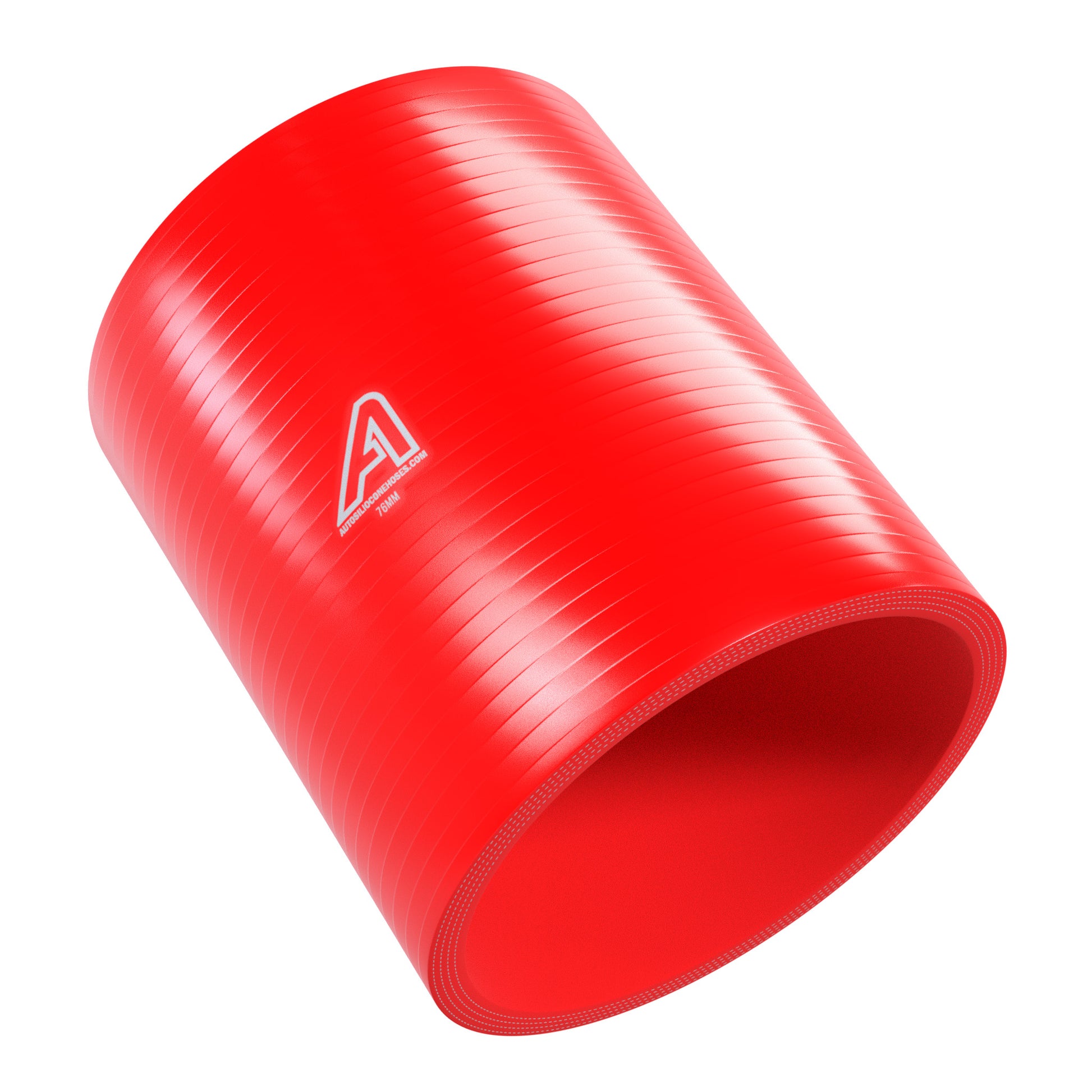 76mm ID Silicone Air & Water Hose Joiner Motor Vehicle Engine Parts Auto Silicone Hoses 50mm Red 