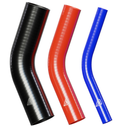 Silicone Hoses: Silicone Reducer Coupler Hose for Air Filter Systems 90  Degrees 62-76mm Black