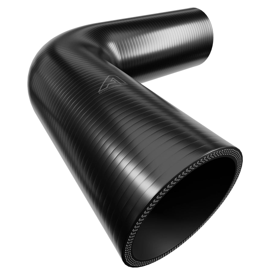 90 Degree Silicone Elbow Hose &ndash; Black