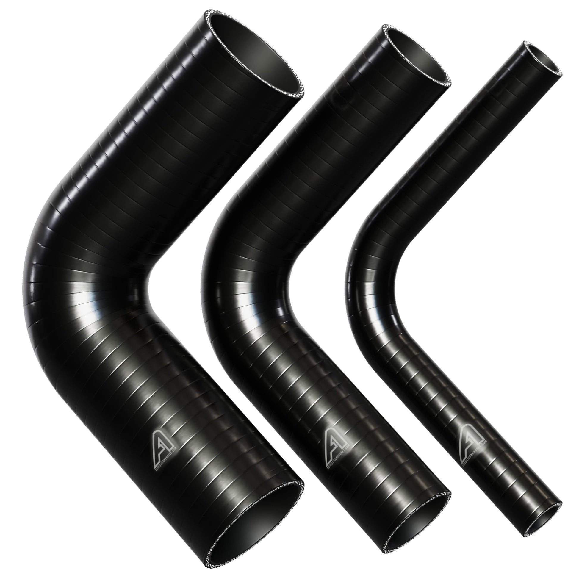 APS 90 Degree Silicone Hose Elbow Bend 32mm Black Rubber Coolant Radiator  Pipe