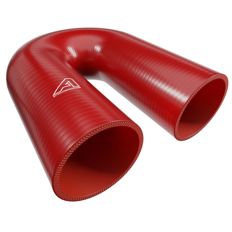 180 Degree Silicone Elbow Hose &ndash; Red