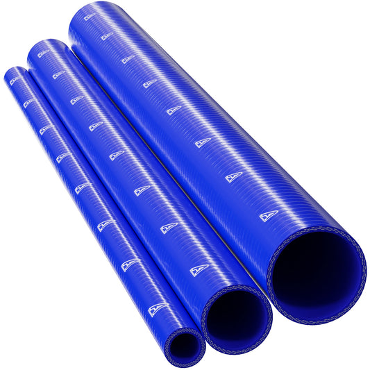 Silicone hose blue 90 degree long leg 2,75´´ (70mm)