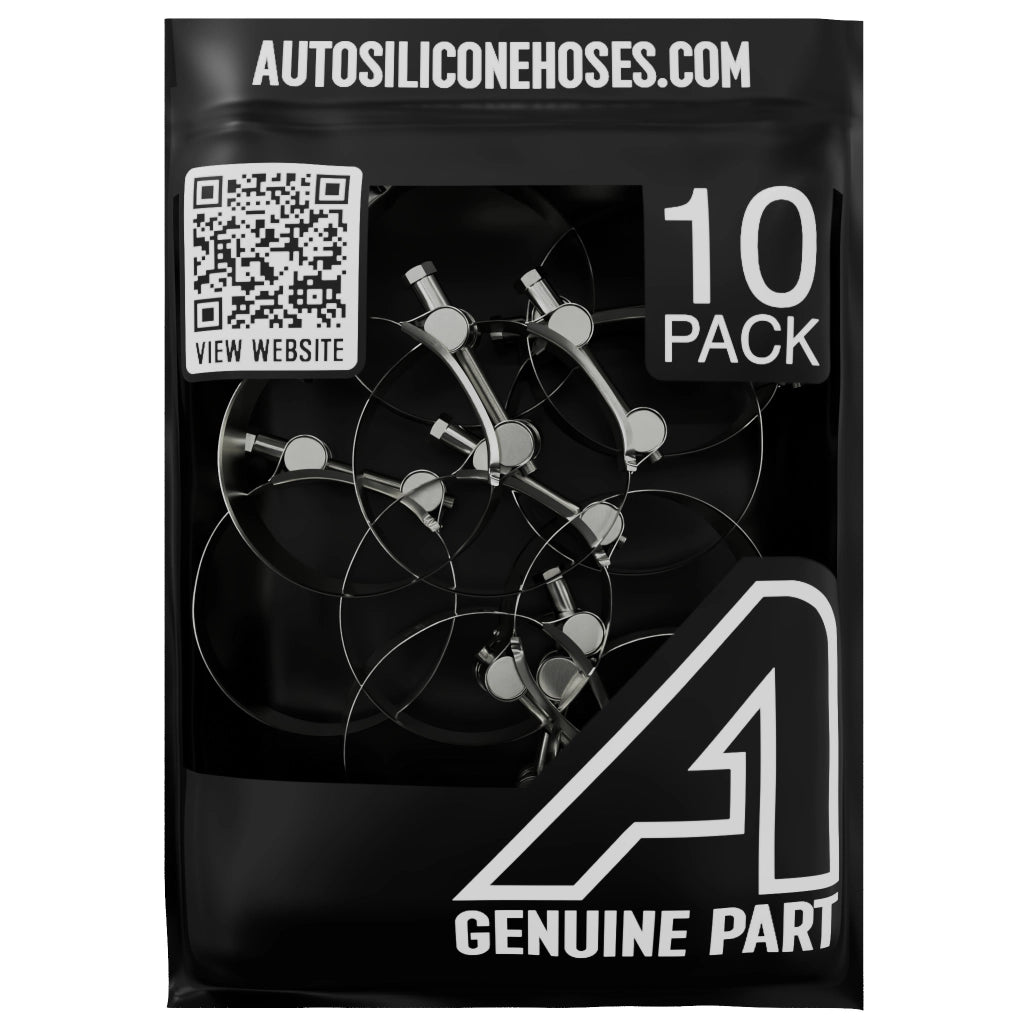 T Bolt Hose Clamp - 10 Pack Motor Vehicle Engine Parts Auto Silicone Hoses W4 Stainless Steel 17mm>19mm