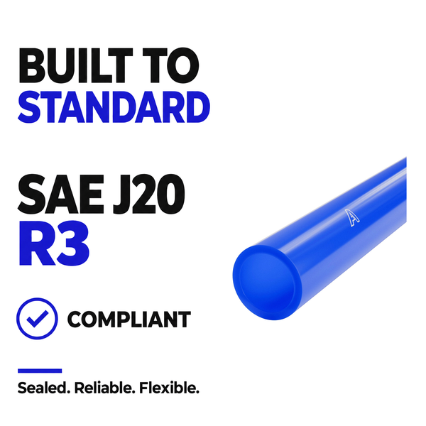 Silicone Vacuum Hose - Blue - Built to SAE J20 R3