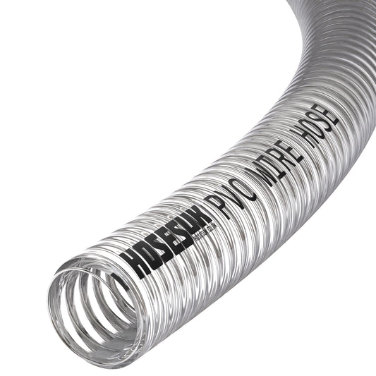 32mm ID PVC Wire Reinforced Clear Hose  Hoses UK   