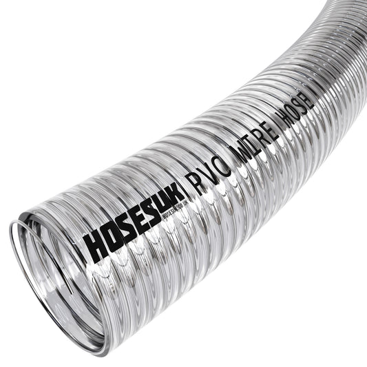19mm ID PVC Wire Reinforced Clear Hose  Hoses UK   