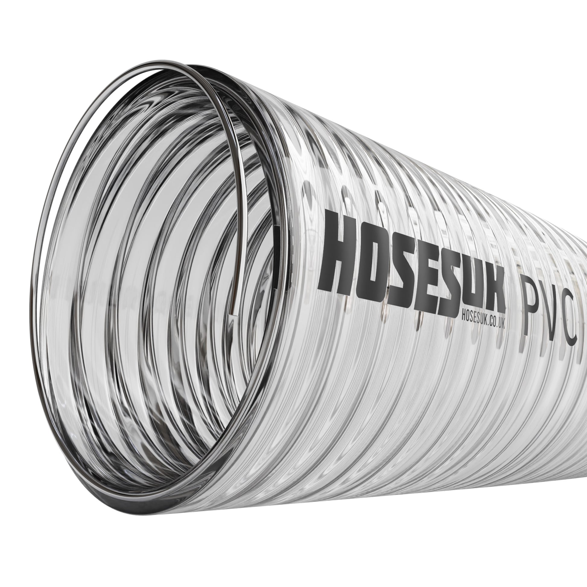 32mm ID PVC Wire Reinforced Clear Hose  Hoses UK   