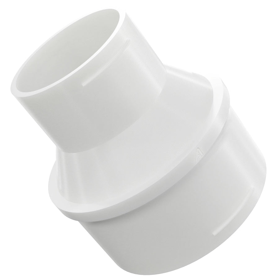Plastic Inline Reducing Hose Connector &ndash; White